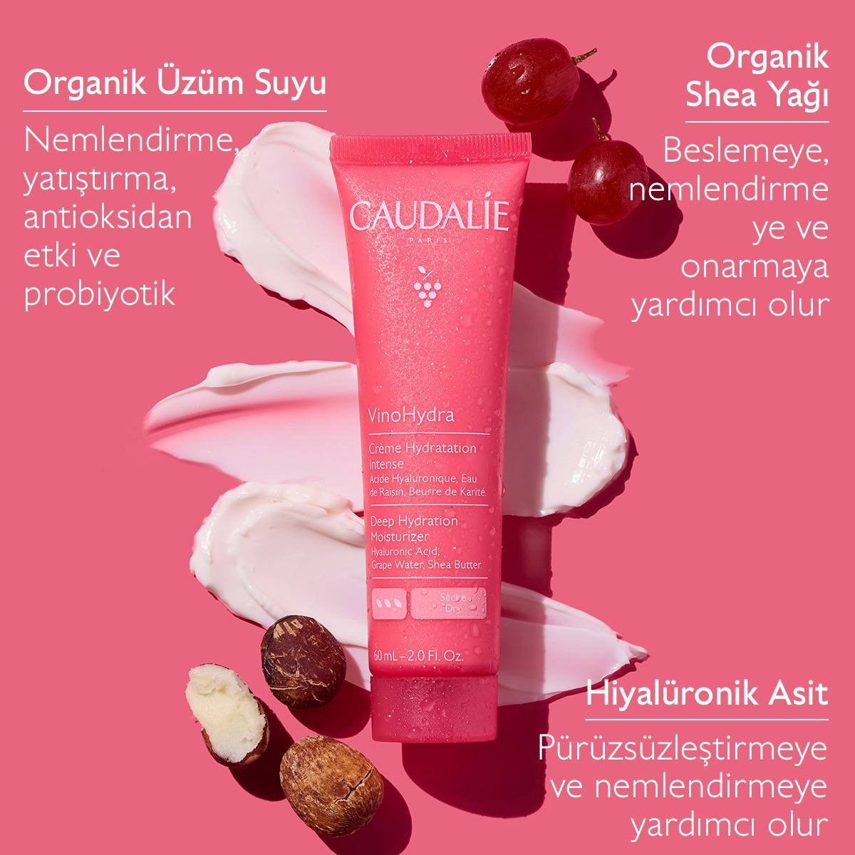 Caudalie VinoHydra Yoğun Nemlendirici Bakım Kremi 60 ml - Melori
