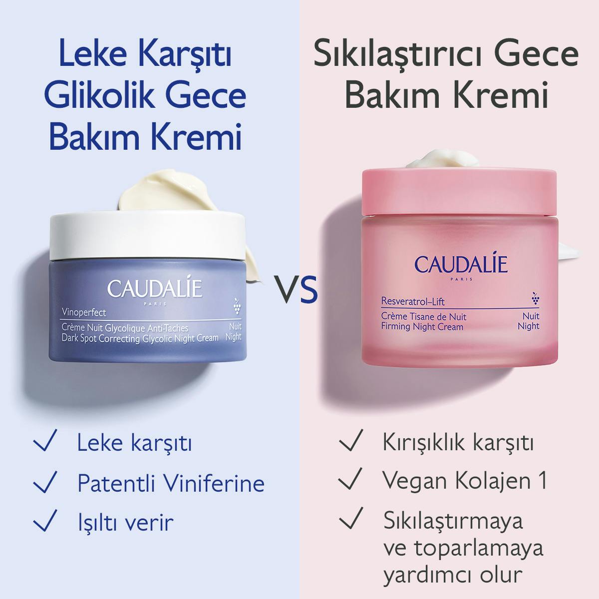 Caudalie Vinoperfect Leke Karşıtı Glikolik Gece Bakım Kremi 50 ml - Melori