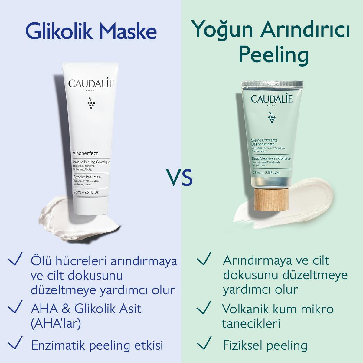 Caudalie Vinoperfect Leke Karşıtı ve Işıltı Verici Glikolik Maske 75 ml - Melori