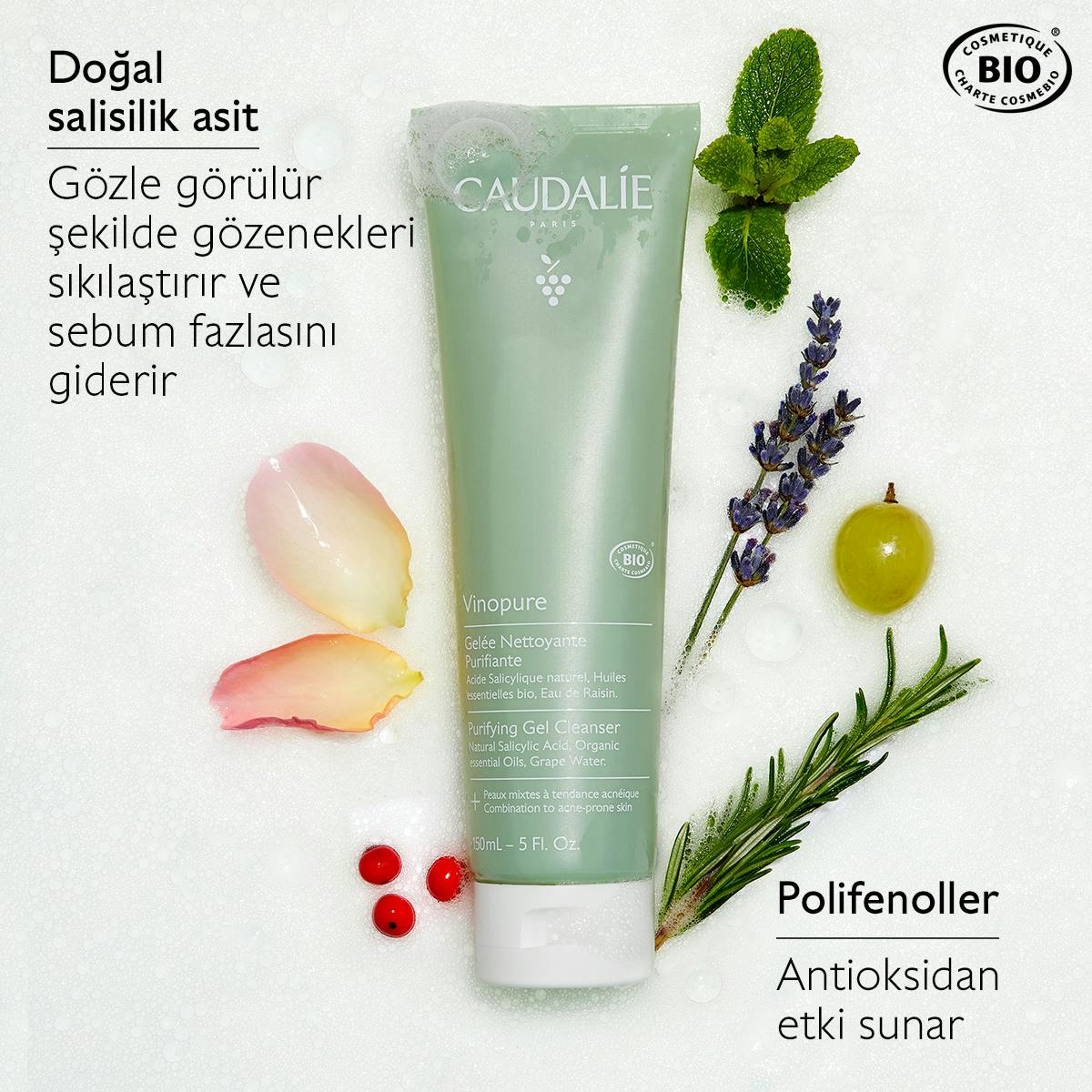Caudalie Vinopure Arındırıcı Temizleme Jeli 150 ml - Melori