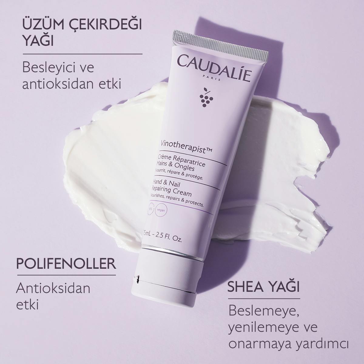 Caudalie Vinotherapist El ve Tırnak Bakım Kremi 75 ml - Melori