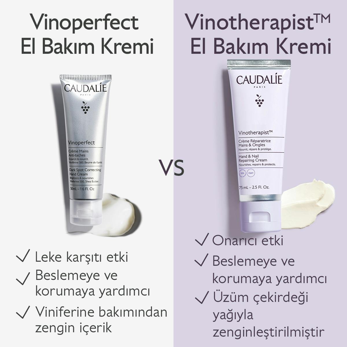 Caudalie Vinotherapist El ve Tırnak Bakım Kremi 75 ml - Melori