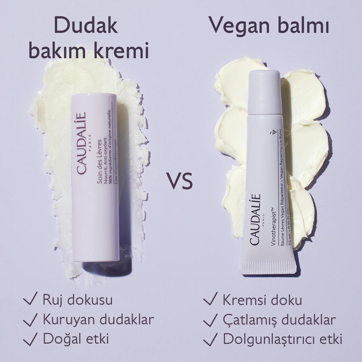Caudalie Vinotherapist Vegan Dudak Balsamı 7,5 ml - Melori