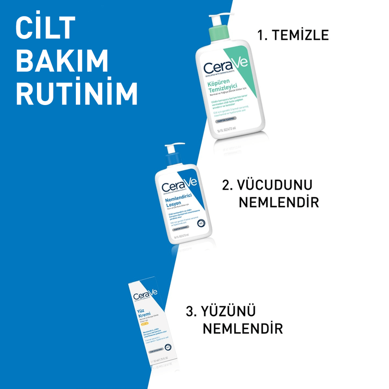 CeraVe Nemlendirici Yüz ve Vücut Losyonu - Seramid Ve Hyalüronik Asit İçerikli 236 ml - Melori