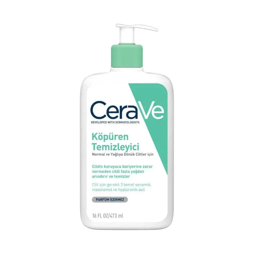 CeraVe Normal Ve Yağlı Ciltler İçin Köpüren Temizleyici 473 ml - Melori