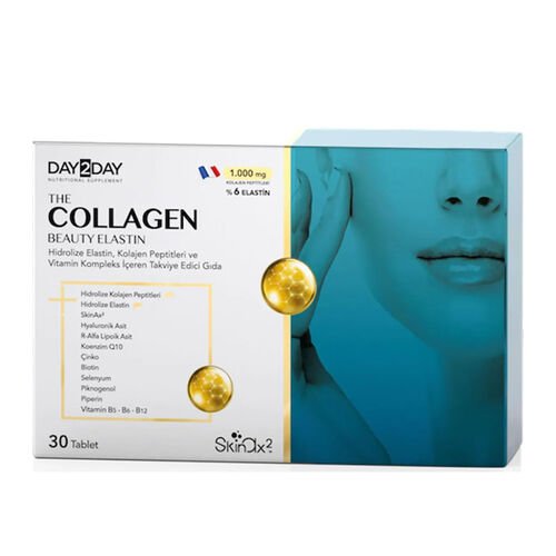 Day2Day The Collagen Beauty Elastin Takviye Edici Gıda 30 Tablet - Melori