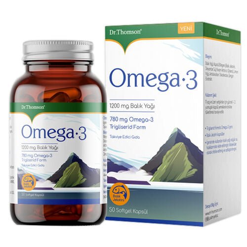 Dr. Thomson Omega - 3 İçeren Kapsül Takviye Edici Gıda 50 Softgel Kapsül - Melori