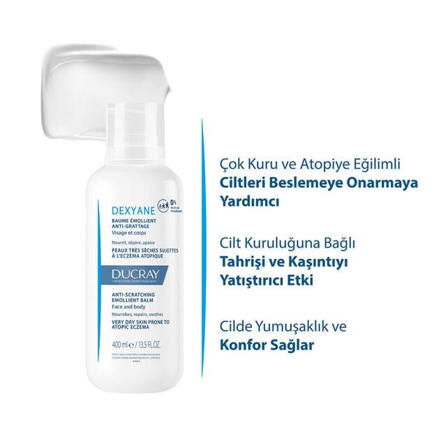 Ducray Dexyane Baume Emollient Kuruluk Karşıtı Nemlendirici Balm 400 ml - Melori