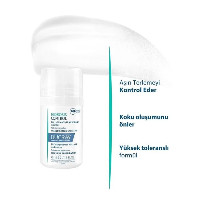 Ducray Hidrosis Roll On Anti Transpirant Aisselle Terleme Karşıtı 40 ml - Melori