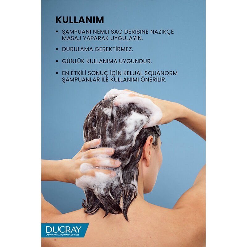 Ducray Kelual Squanorm Kuru Saçlar için Kepek Şampuanı 400 ml - Melori