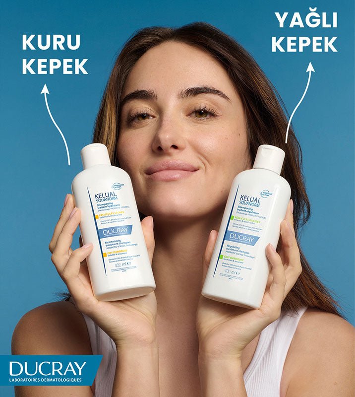 Ducray Kelual Squanorm Yağlı Saçlar için Kepek Şampuanı 400 ml - Melori