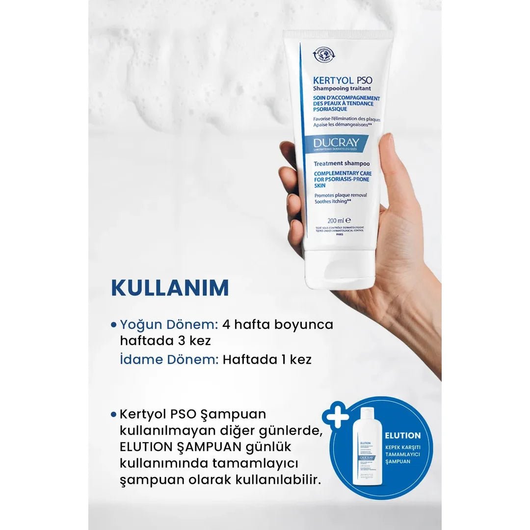 Ducray Kertyol PSO Deri Pullanmasına Karşı Şampuan 200 ml - Melori
