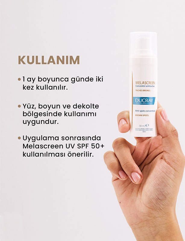 Ducray Melascreen Koyu Leke Karşıtı Konsantre Bakım Kremi 30 ml - Melori