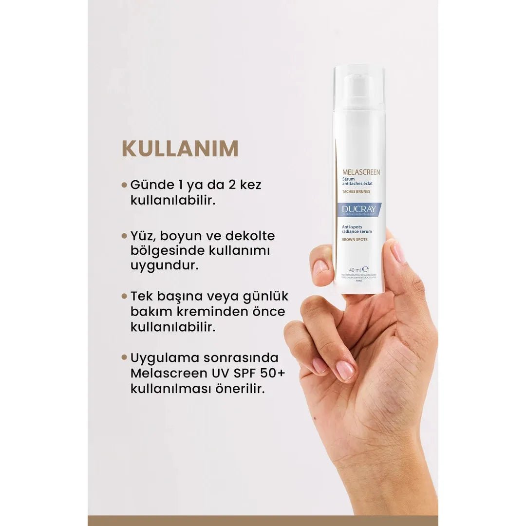 Ducray Melascreen Leke Eğilimli Ciltler İçin Aydınlatıcı Etkili Serum 40 ml - Melori