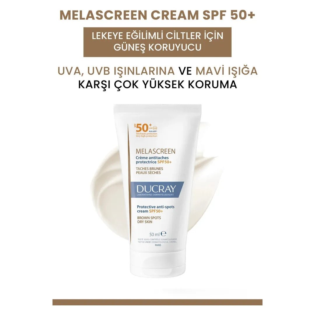 Ducray Melascreen Leke Karşıtı SPF 50+ Koruyucu Güneş Kremi 50 ml - Melori