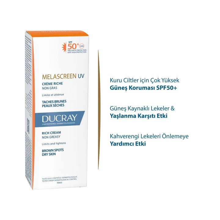 Ducray Melascreen Riche Leke Karşıtı Bakım Kremi SPF50+ 40 ml - Melori