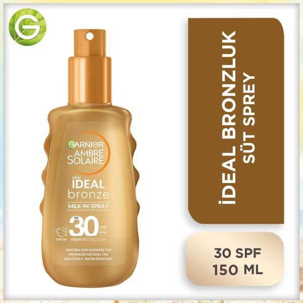 Garnier Ambre Solaire İdeal Bronzluk Güneş Koruyucu Sprey SPF30 150ML - Melori