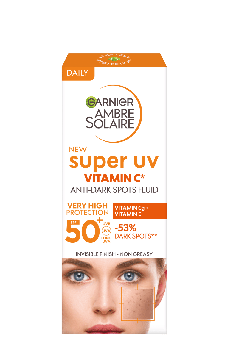 Garnier Ambre Solaire Super UV C Vitamini Koyu Leke Karşıtı Fluid Yüz Güneş Kremi SPF50+ 40ML - Melori