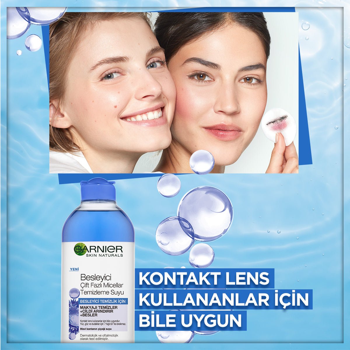 Garnier Besleyici Çift Fazlı Micellar Temizleme Suyu 400 ml - Melori