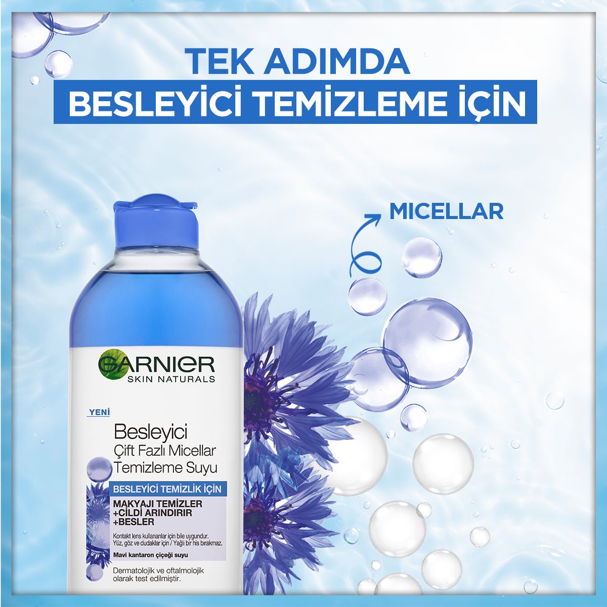 Garnier Besleyici Çift Fazlı Micellar Temizleme Suyu 400 ml - Melori