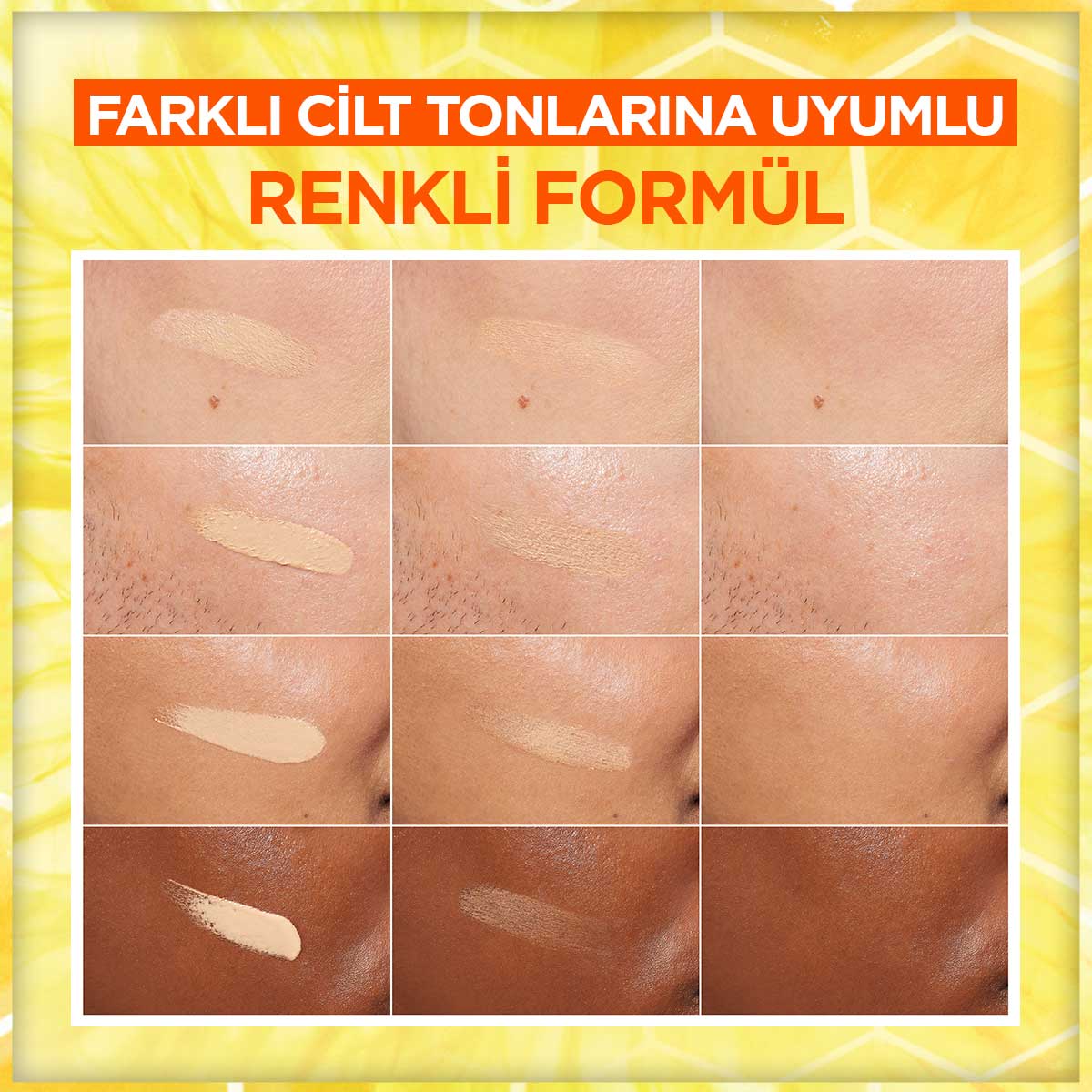 Garnier C Vitamini Parlak Günlük UV Korumalı Güneş Yüz Kremi Işıltılı Doku SPF50+ 40ml - Melori