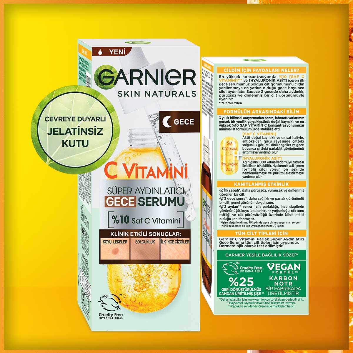 Garnier C Vitamini Süper Aydınlatıcı Gece Serumu - Melori