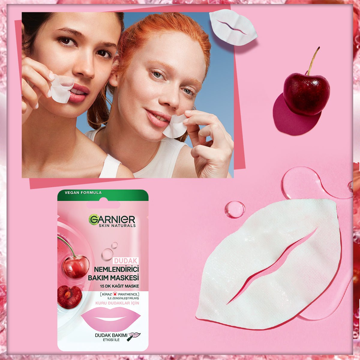 Garnier Dudak Nemlendirici Bakım Maskesi - Melori