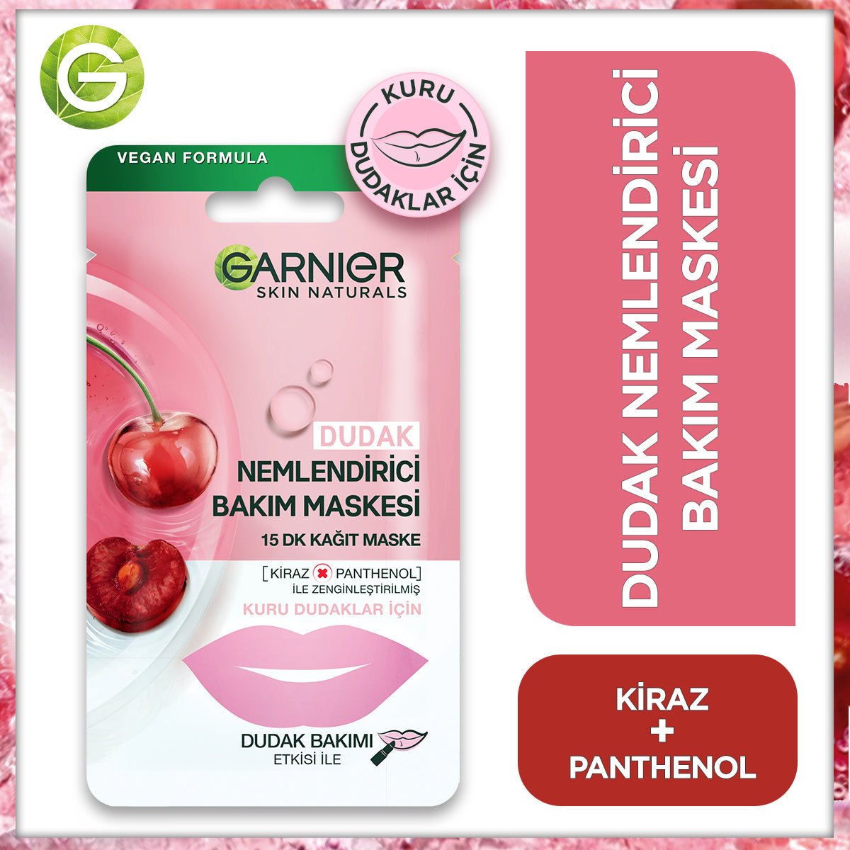 Garnier Dudak Nemlendirici Bakım Maskesi - Melori