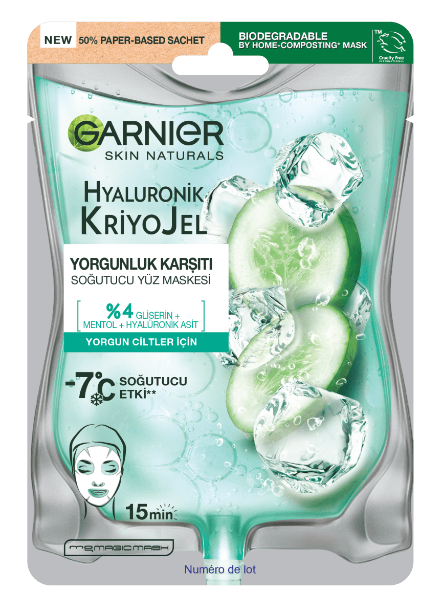 Garnier Hyaluronik Kriyojel Yorgunluk Karşıtı Soğutucu Yüz Maskesi - Melori