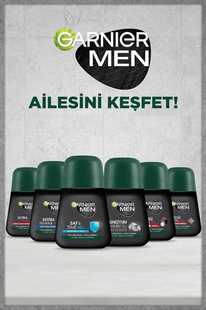 Garnier Men Saf ve Temiz Roll - on Deodorant - Melori