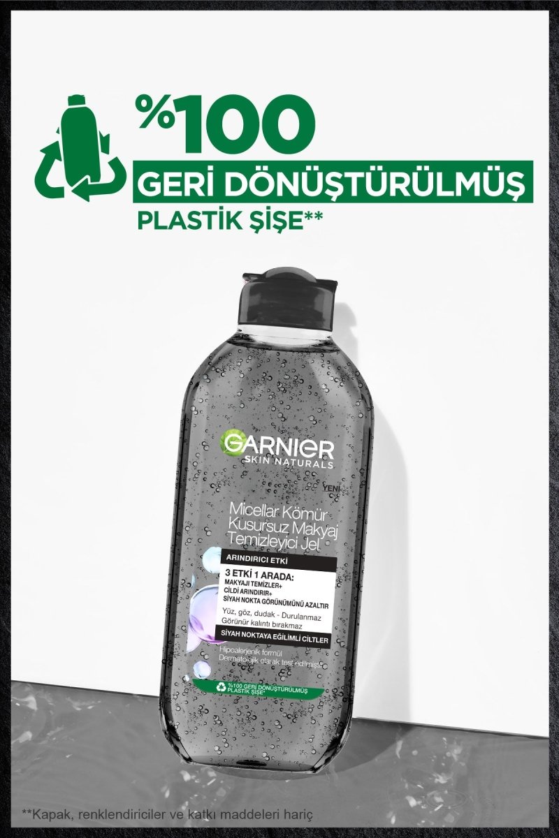 Garnier Micellar Kömür Kusursuz Makyaj Temizleyici Jel 400 ml - Melori