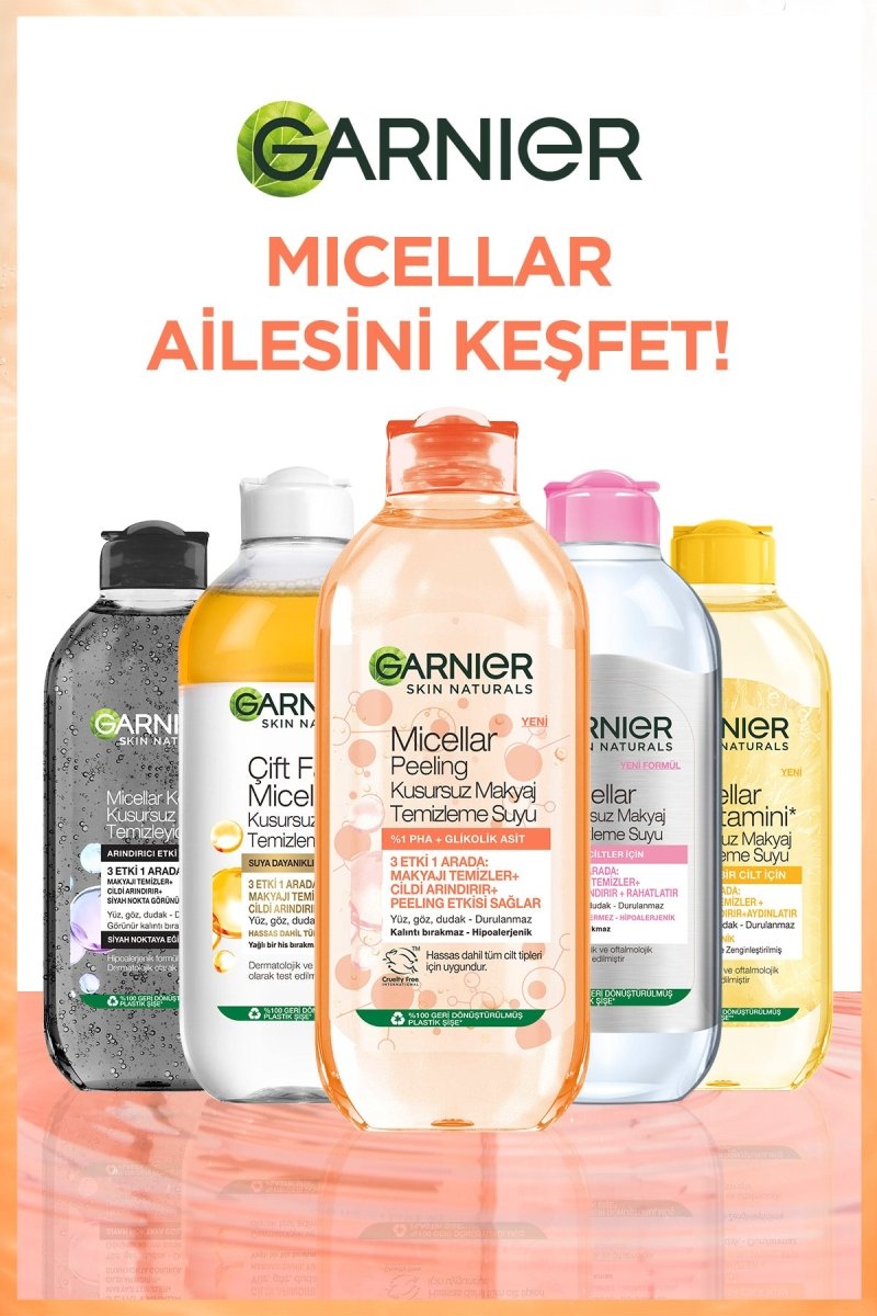 Garnier Micellar Peeling Kusursuz Makyaj Temizleme Suyu 400 ML - Melori