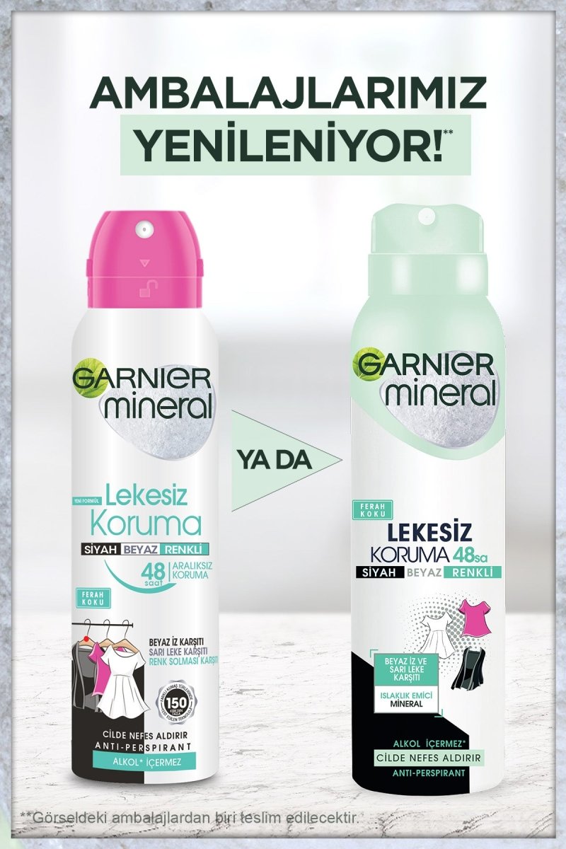 Garnier Mineral Lekesiz Koruma Ferah Koku Spray Deodorant - Melori