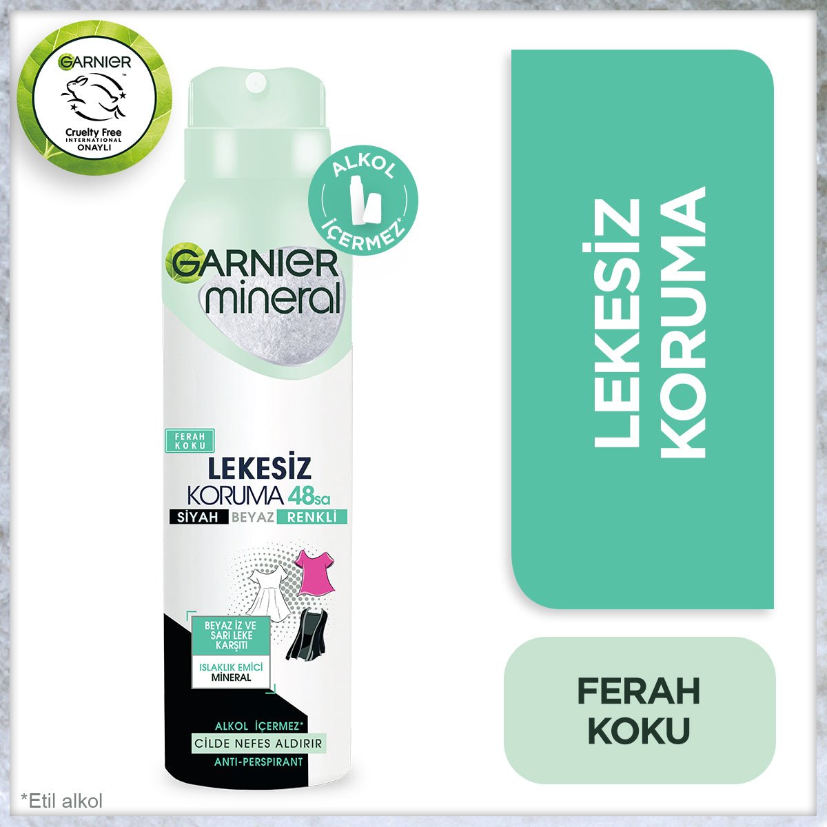 Garnier Mineral Lekesiz Koruma Ferah Koku Spray Deodorant - Melori
