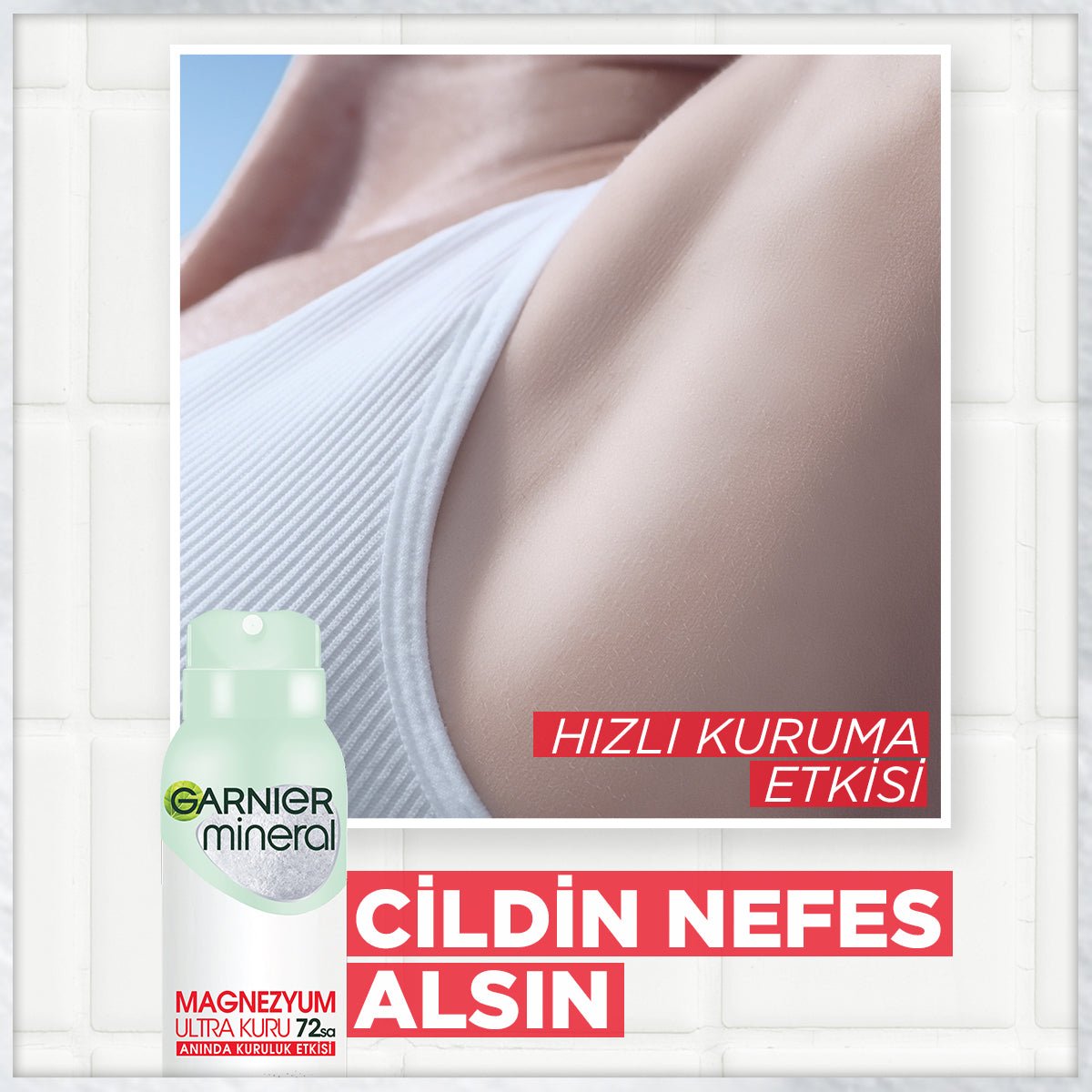 Garnier Mineral Magnezyum Sprey Deodorant - Melori