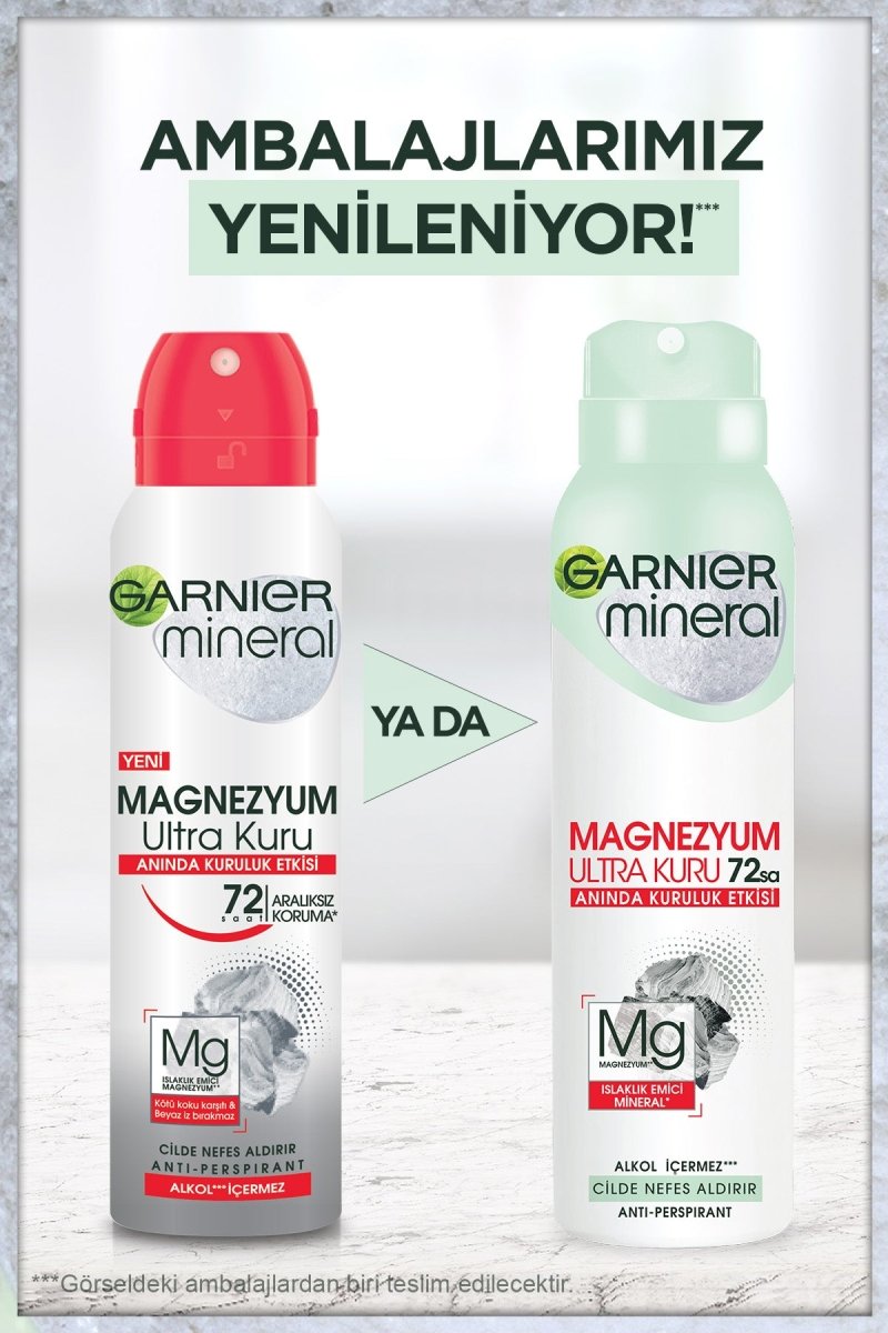 Garnier Mineral Magnezyum Sprey Deodorant - Melori