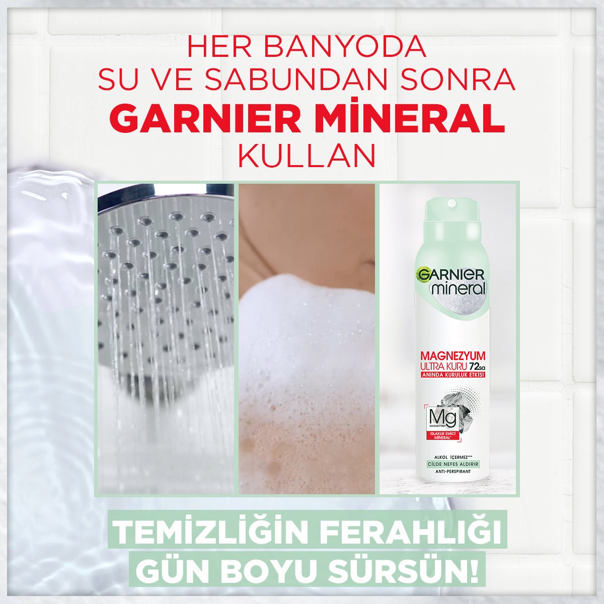 Garnier Mineral Magnezyum Sprey Deodorant - Melori