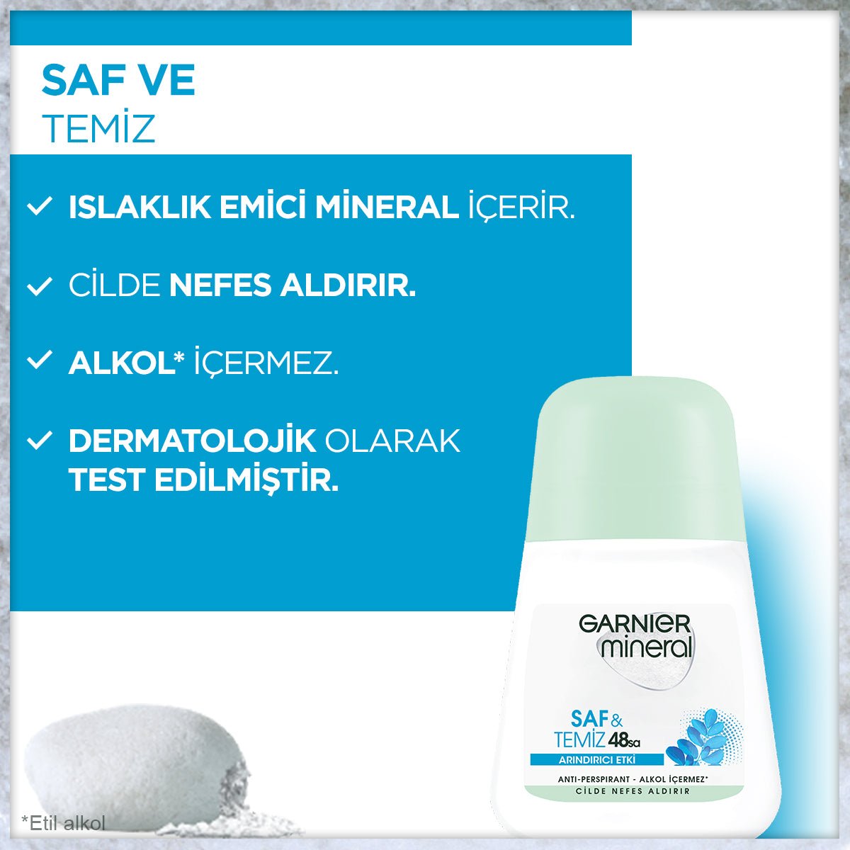 Garnier Mineral Saf ve Temiz Roll - On Deodorant - Melori