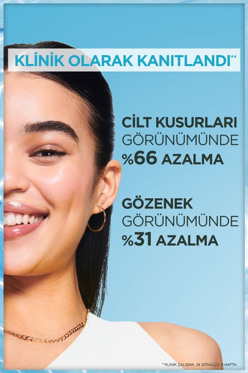 Garnier Saf ve Temiz BHA Niasinamid Günlük Güneş Koruyucu Fluid Yüz Kremi SPF50+ 40ml - Melori