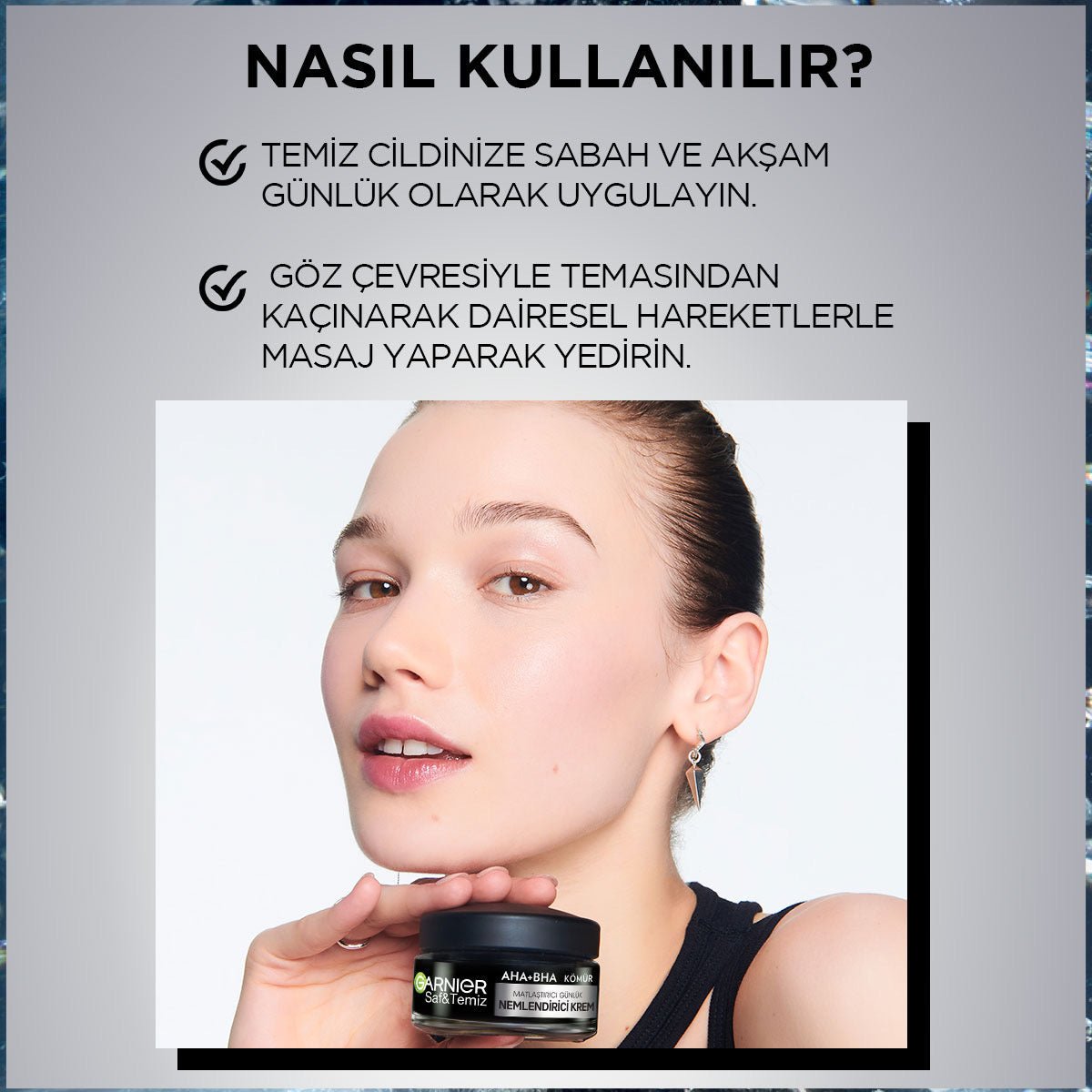 Garnier Saf ve Temiz Kömür Matlaştırıcı Günlük Nemlendirici Krem 50 ml - Melori