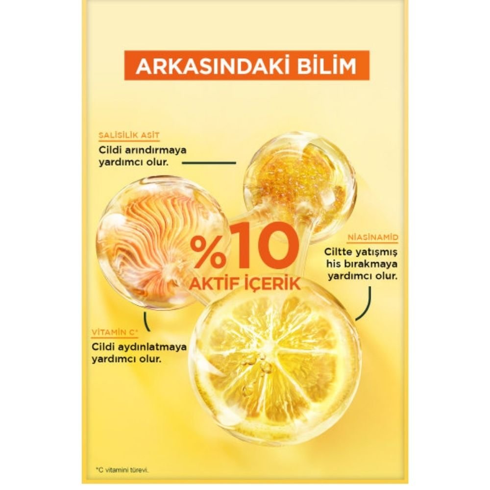 Garnier Vitamin C Parlaklık Etkili Tonik // Gliserin, Niasinamid, Salisilik Asit 120 ml - Melori
