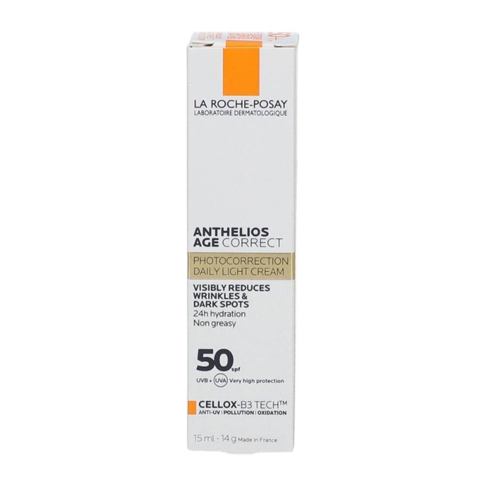 La Roche Posay Anthelios Age Correct SPF50 Leke ve Kırışıklık Karşıtı Güneş Koruyucu Yüz Kremi 15 ml - Melori