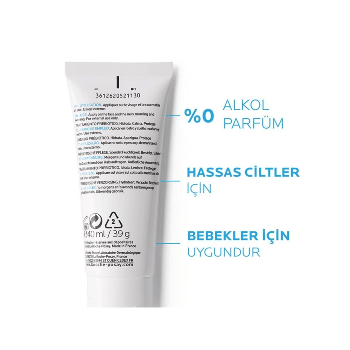 La Roche Posay Toleriane Sensitive Hassas Ciltler İçin Nemlendirici 40 ml - Melori