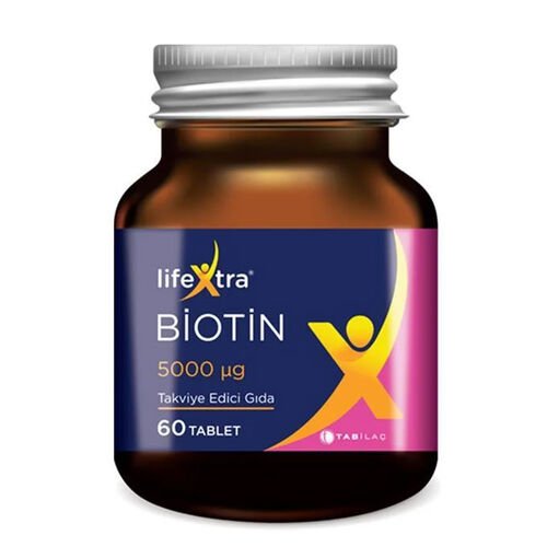LifeXtra Biotin Takviye Edici Gıda 60 Tablet - Melori
