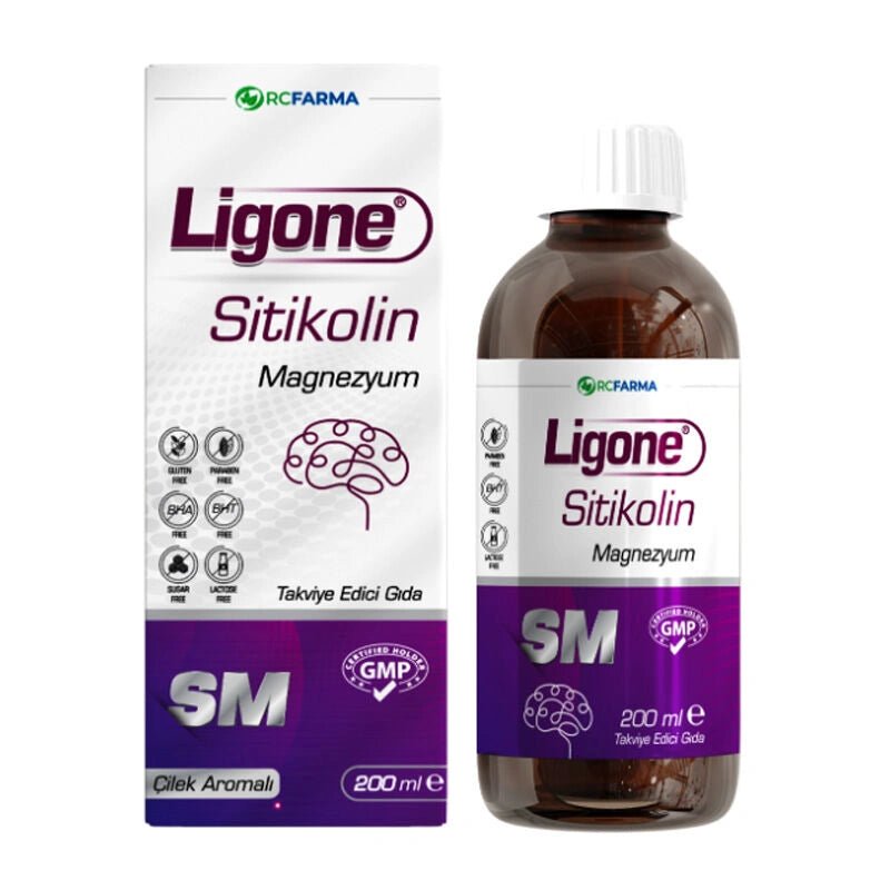 Ligone Sitikolin Magnezyum Sıvı Takviye Edici Gıda 200 ml - Melori