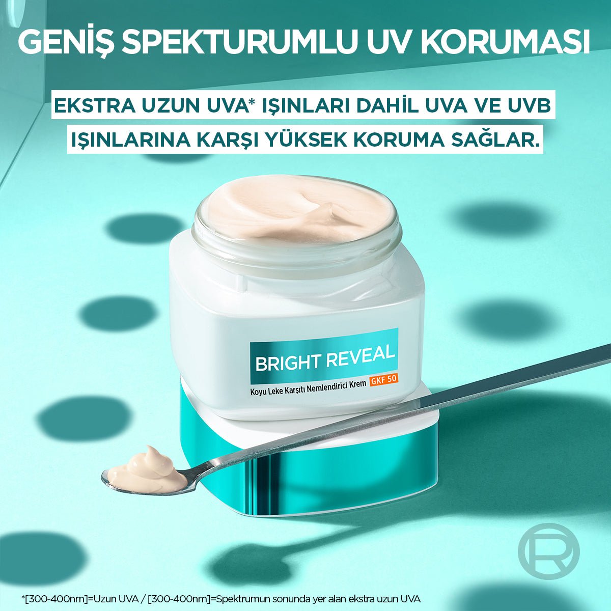 Loreal Paris Bright Reveal Koyu Leke Karşıtı, Cilt Tonu Eşitleyici Spf50 Nemlendirici Krem Niasinamid 50ml - Melori
