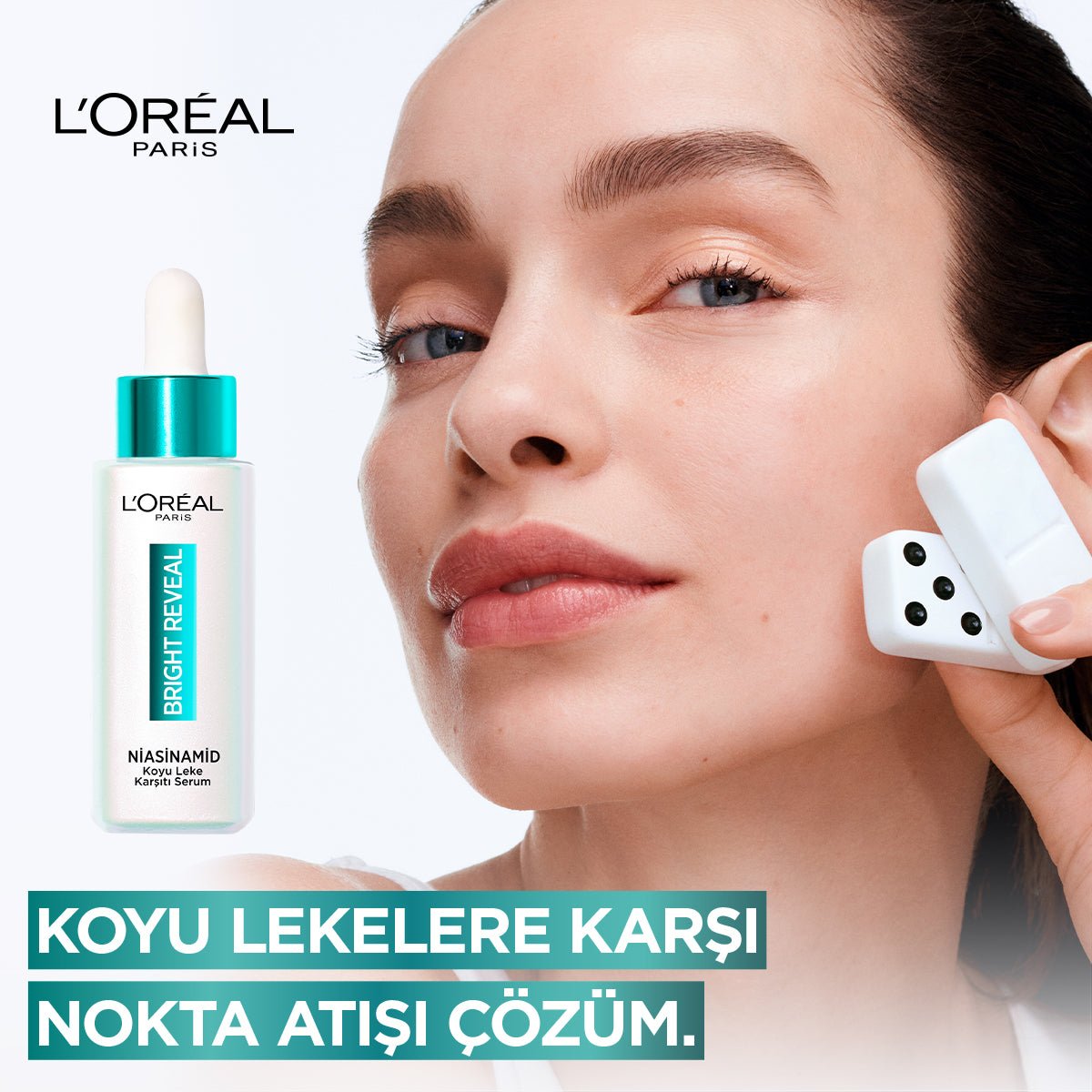 Loreal Paris Bright Reveal Sivilce, Güneş, Yaşlanma Lekelerinde Etkili Koyu Leke Karşıtı Serum 10%Niasinamid 30ml - Melori