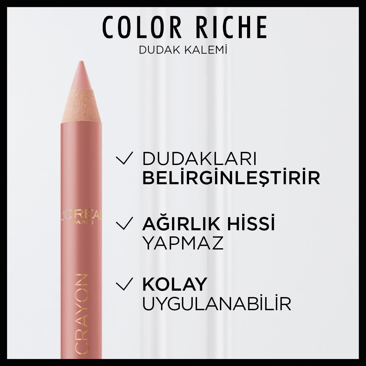 Loreal Paris Color Riche Dudak Kalemi - 601 Worth It - Melori