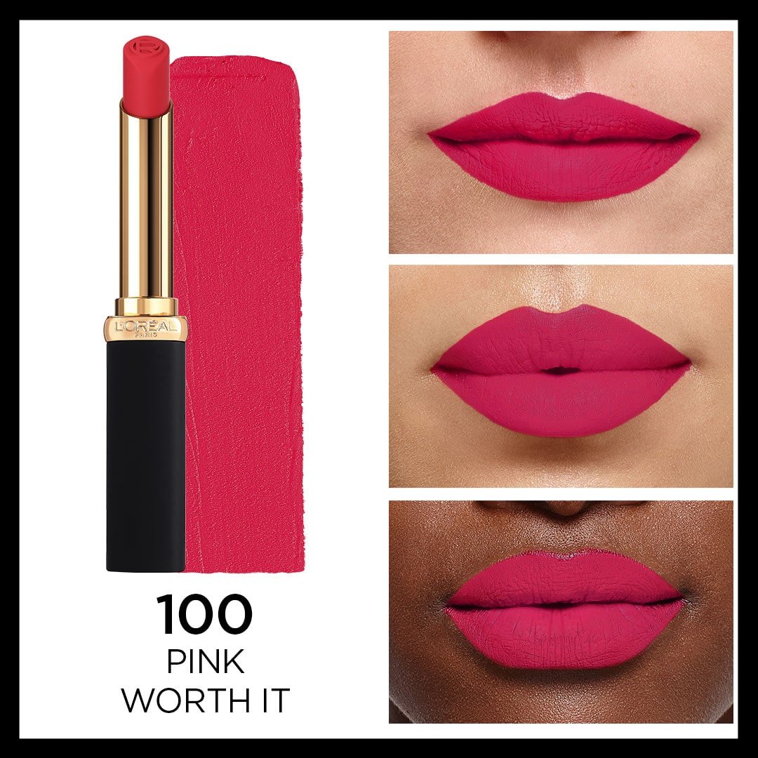 Loreal Paris Color Riche Intense Volume Matte Ruj - 100 Pink Worth It - Melori