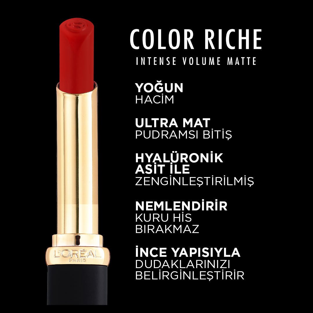 Loreal Paris Color Riche Intense Volume Matte Ruj - 188 Rose Activist - Melori